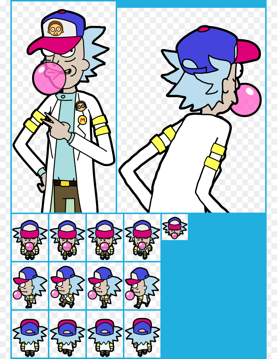 Bubble Gum Rick Pocket Mortys Bubble Gum Rick, Book, Comics, Publication, Baby Png