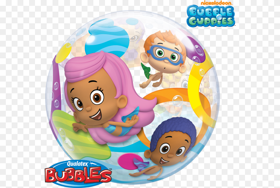 Bubble Guppies Balloon Bubble Guppies, Face, Head, Person, Doll Png Image