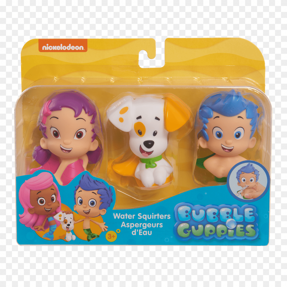 Bubble Guppies Bath Squirters, Toy, Doll, Face, Head Png