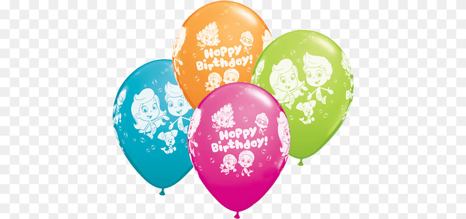 Bubble Guppies Birthday Latex Balloons X 25 Birthday Bubble, Balloon Png Image