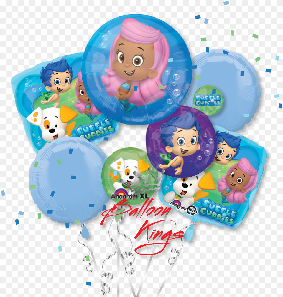 Bubble Guppies Characters, Balloon, Baby, Person, Face Free Transparent Png