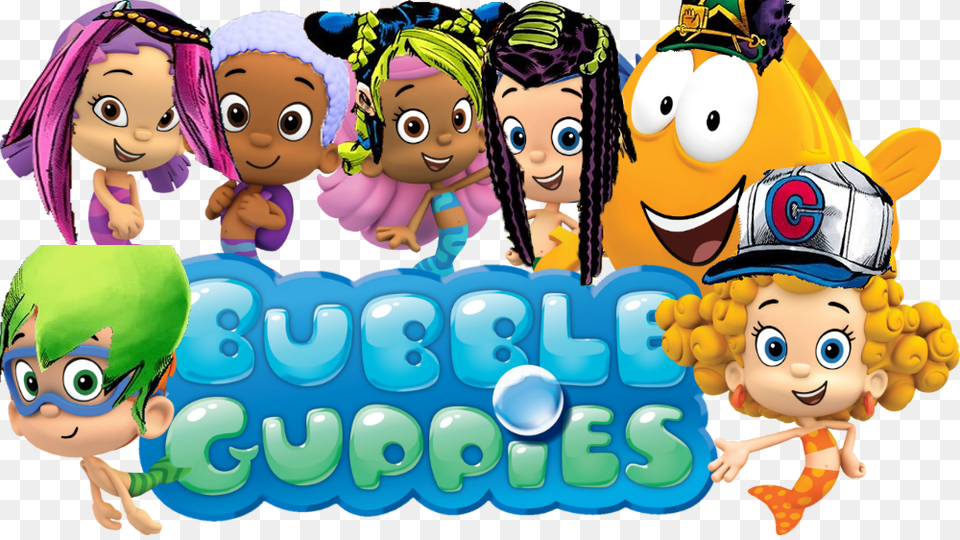 Bubble Guppies Clipart, Book, Comics, Publication, Doll Free Transparent Png