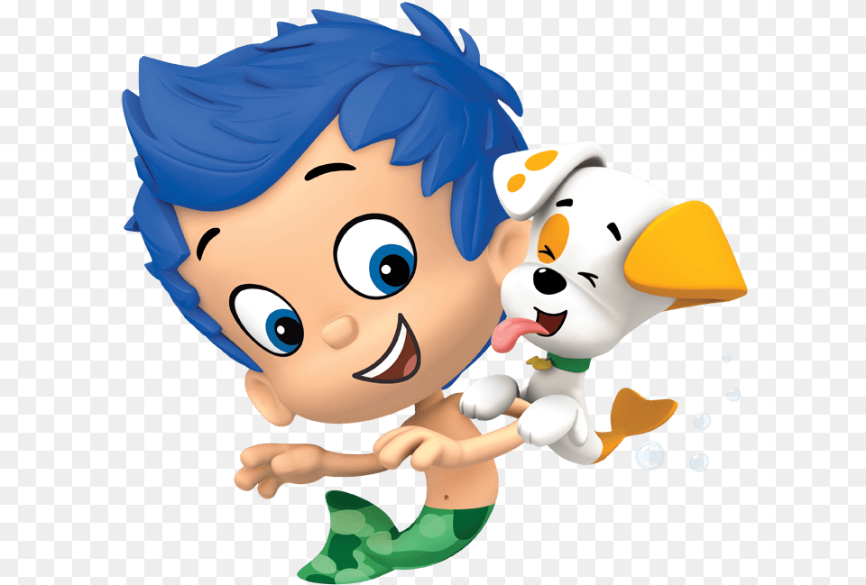 Bubble Guppies Gil And Puppy Crayola Colour Wonder Colouring Pad Bubble Guppies, Baby, Person, Face, Head Free Png