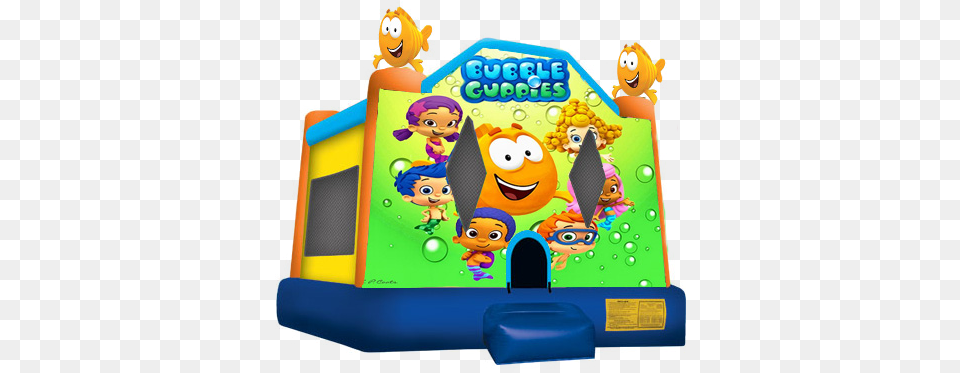 Bubble Guppies Inflatable Bouncer, Food, Birthday Cake, Cake, Cream Png