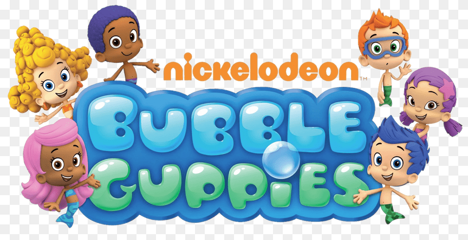 Bubble Guppies Logo, Toy, Doll, Person, Baby Png Image