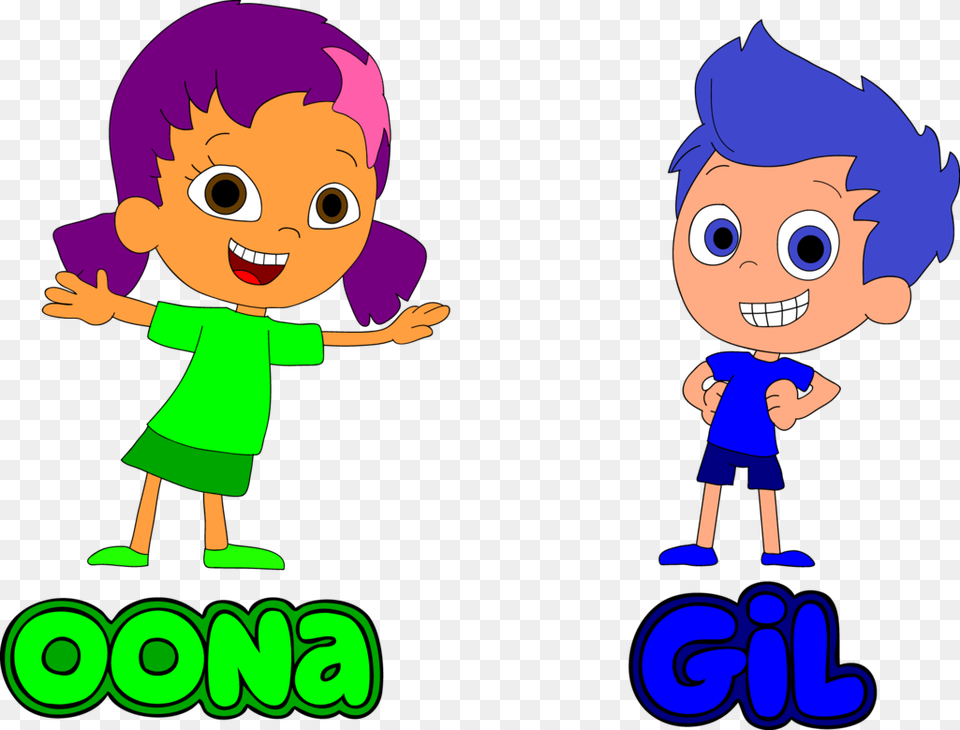 Bubble Guppies Oona And Gil, Baby, Person, Face, Head Free Transparent Png