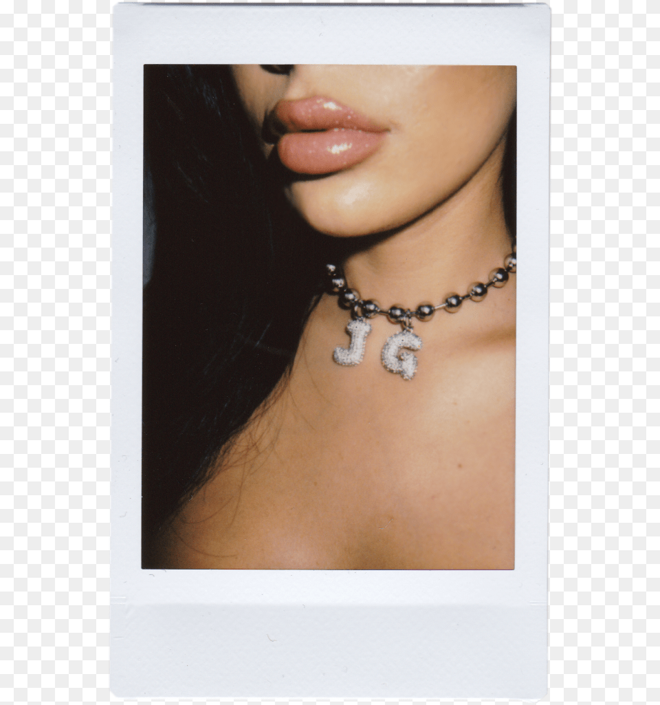 Bubble Letter Chain Choker, Accessories, Necklace, Jewelry, Person Free Png Download
