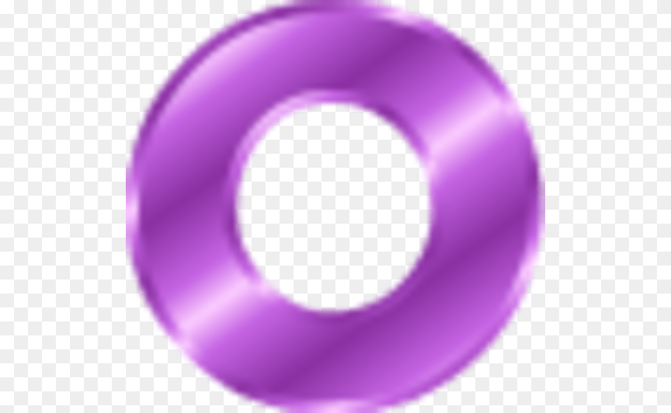 Bubble Letter O Clipart, Purple, Disk Png