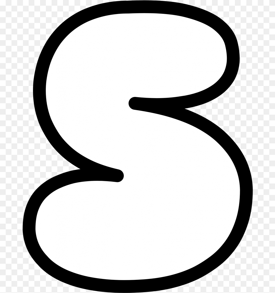 Bubble Letters S Shading Bubble Writing Letter S, Symbol, Text, Number, Astronomy Free Png