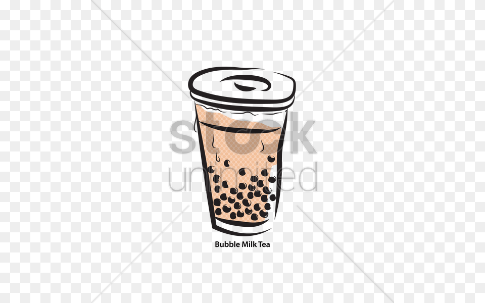 Bubble Milk Tea Vector Image, Beverage Free Png Download