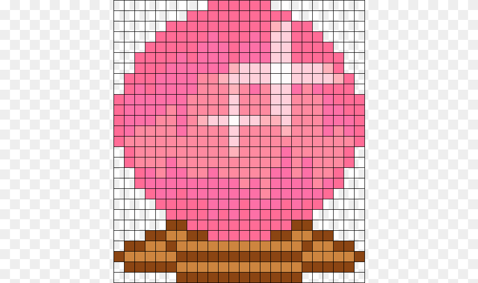 Bubblegum Crystal Ball Perler Bead Pattern Bead Sprite Art, Sphere, Mineral Png