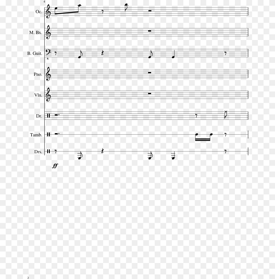 Bubblegum Kk Sheet Music, Gray Free Png Download