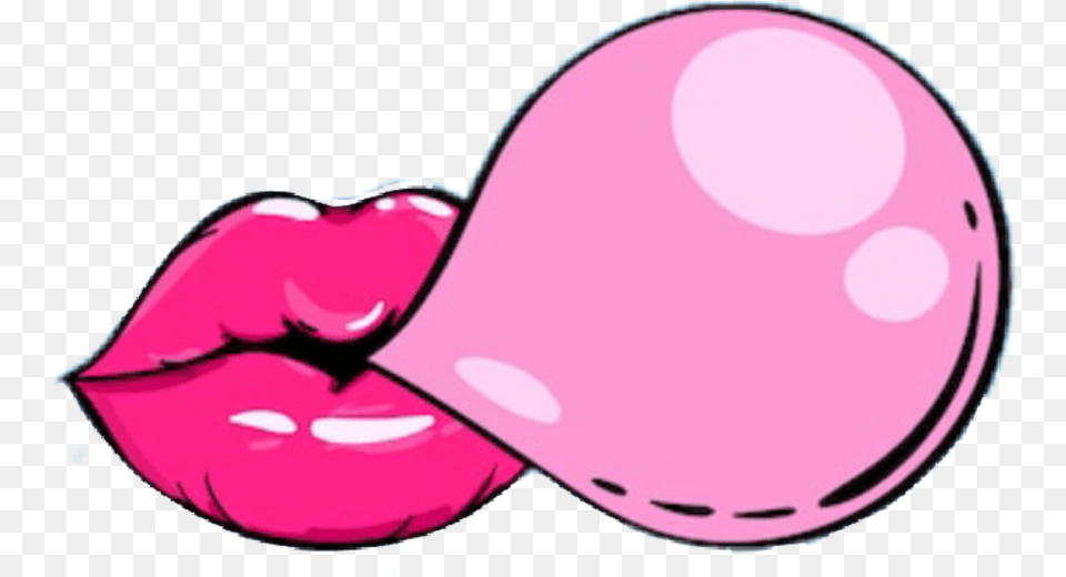 Bubblegum Pink Bubble Gum Blowing Bubble Gum Illustration, Disk, Balloon Free Transparent Png