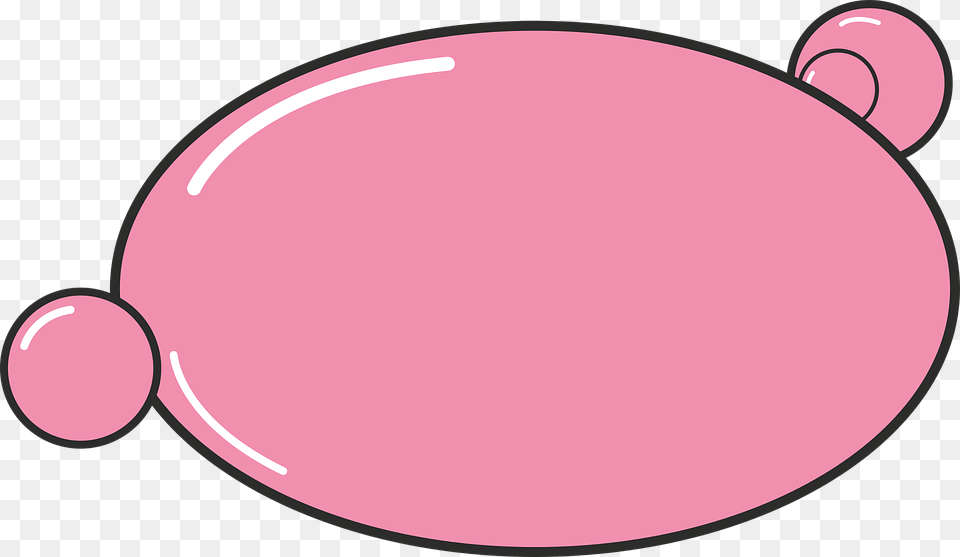 Bubblegum Pink Bubble Gum Candy Pink Bubble, Oval, Balloon, Disk Free Transparent Png