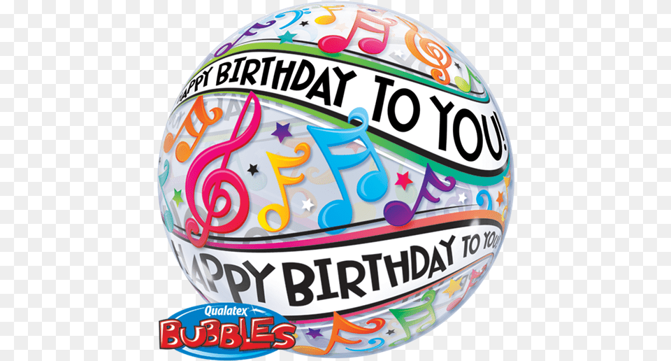 Bubbles Happy Birthday To You Music Notes Happy Birthday 18 October, Ball, Football, Soccer, Soccer Ball Png Image