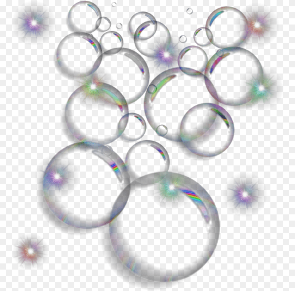 Bubbles Light Ftestickers Lights Glow Transparent Background Soap Bubble, Pattern, Accessories Free Png Download