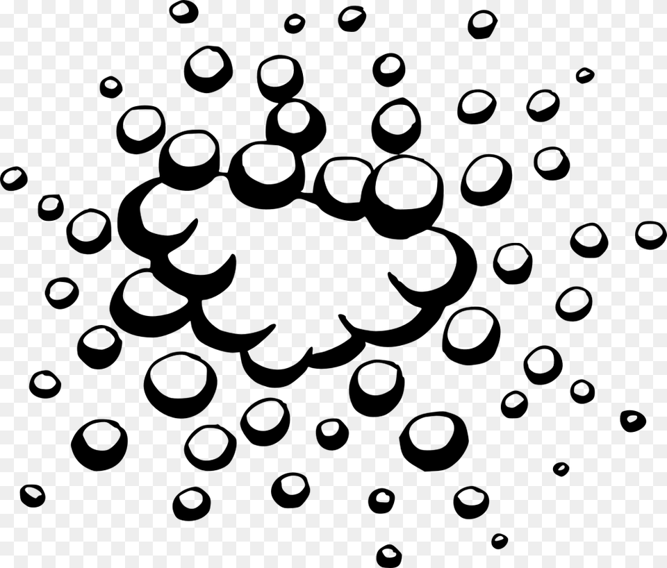 Bubbles Vector Black And White, Gray Free Transparent Png