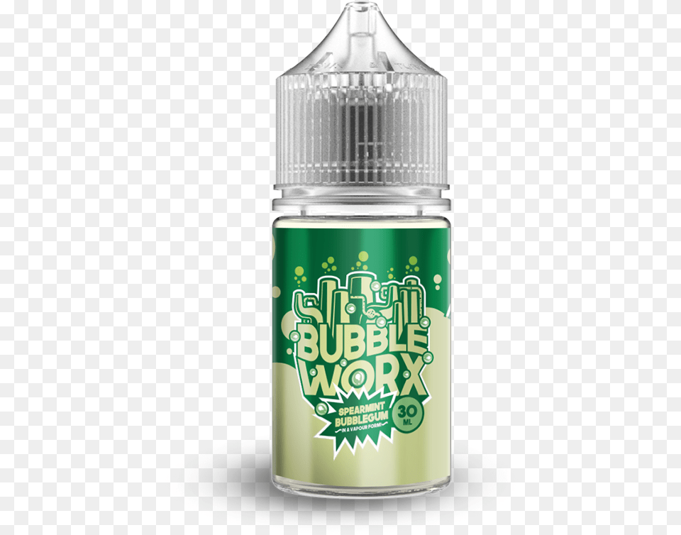 Bubbleworx Spearmint Electronic Cigarette Aerosol And Liquid, Bottle, Can, Tin, Shaker Free Transparent Png