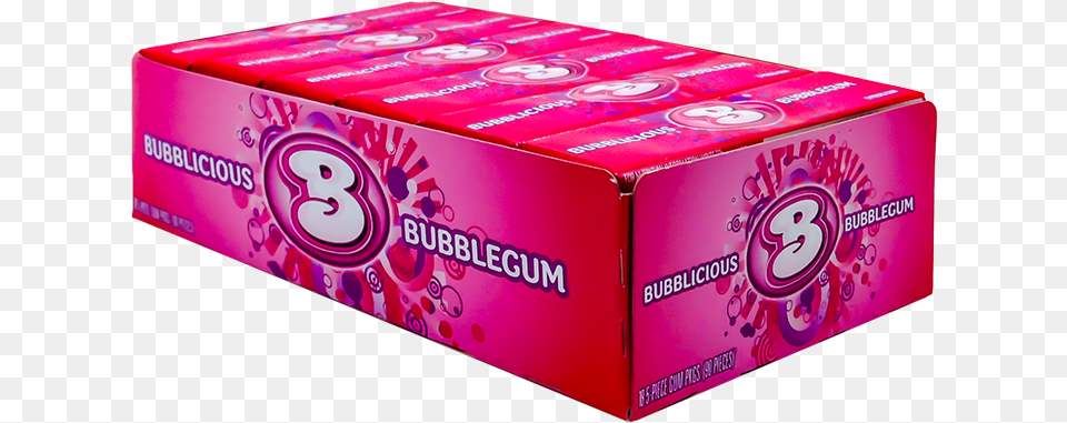 Bubblicious Bubblegum 18 Pack Box, Gum Png