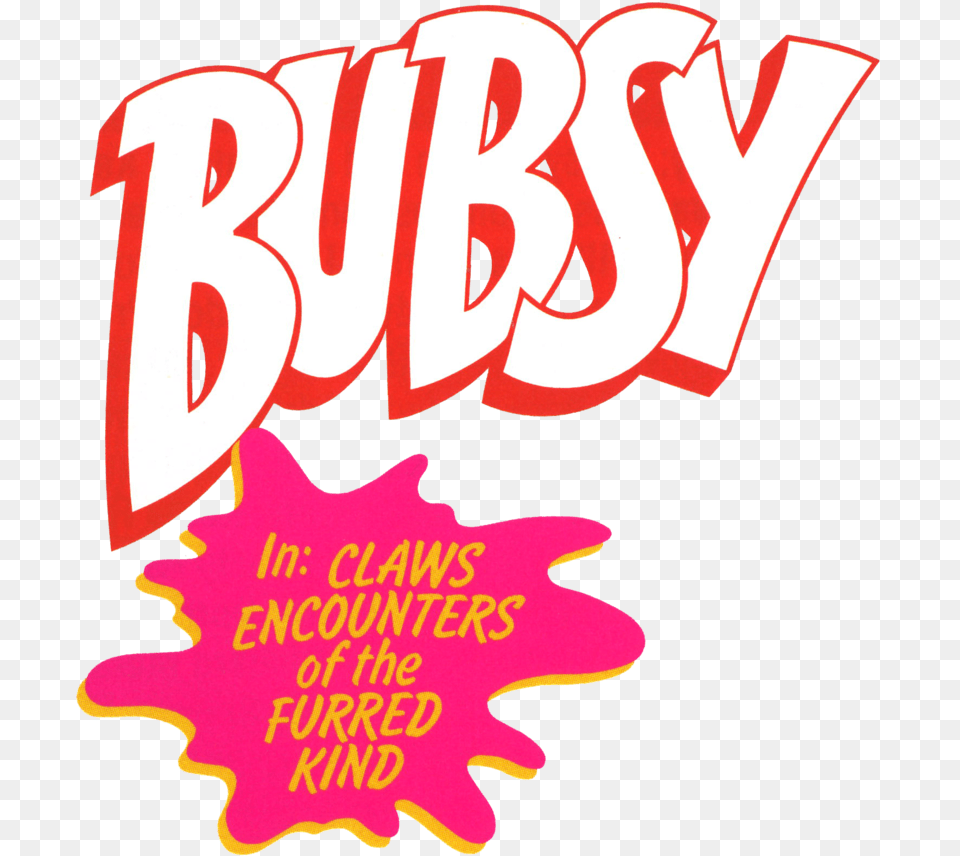Bubsy Art Logo, Advertisement, Poster, Book, Publication Free Png Download