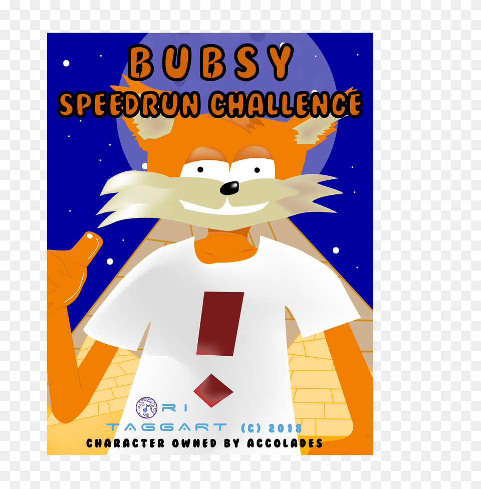 Bubsy Speedrun Challenge, Advertisement, Poster, Baby, Person Png Image
