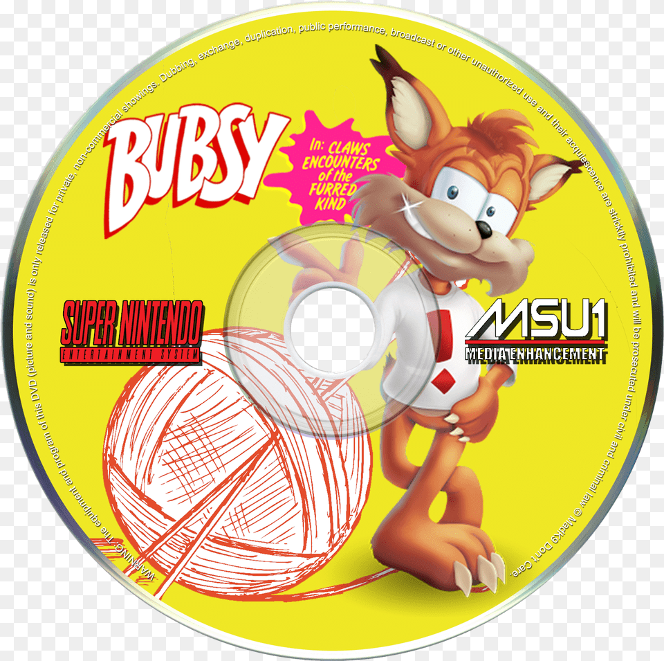 Bubsy The Woolies Strike Back Intro, Disk, Dvd, Baby, Person Png Image