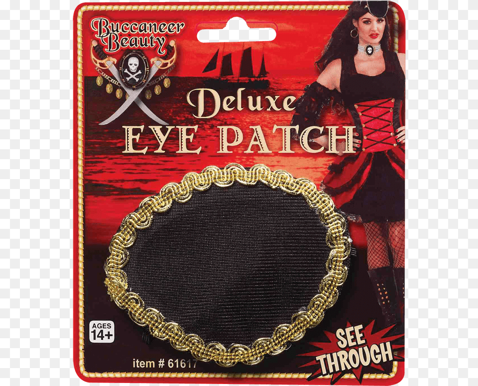 Buccaneer Beauty Deluxe Eye Patch Badge, Publication, Book, Woman, Adult Free Transparent Png