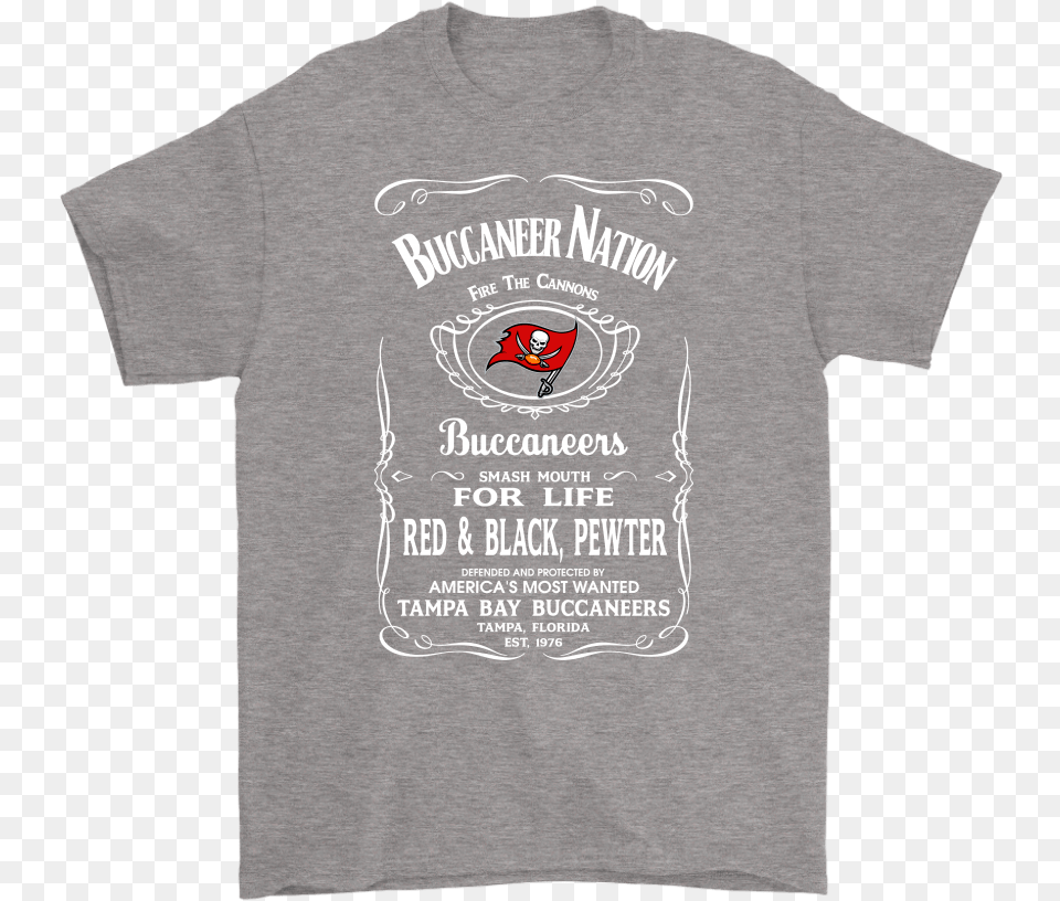 Buccaneer Nation Fire The Cannons Tampa Bay Buccaneers Active Shirt, Clothing, T-shirt Free Transparent Png