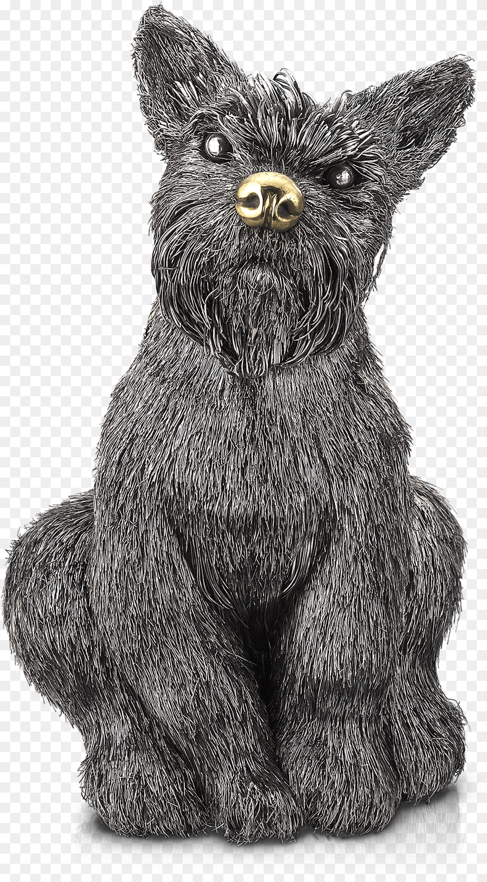 Buccellati Animals Schnauzer Silver, Animal, Bear, Mammal, Wildlife Free Png