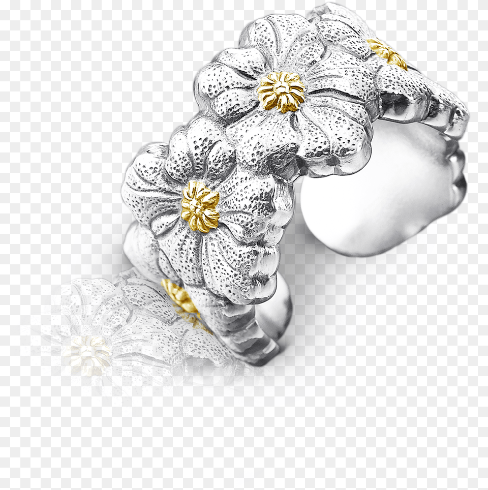 Buccellati Rings Gardenia Eternelle Jewelry Buccellati Anelli Argento, Bonnet, Clothing, Hat, Adult Png