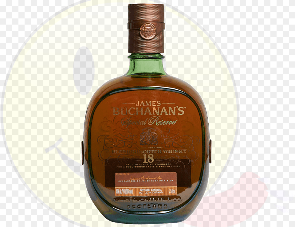 Buchanan S 18 Year, Alcohol, Beverage, Liquor, Tequila Free Transparent Png