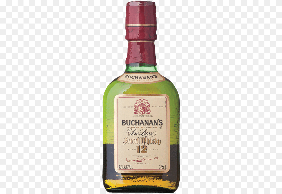 Buchanans 12 Years Scotch 375 Ml, Alcohol, Beverage, Liquor, Whisky Png