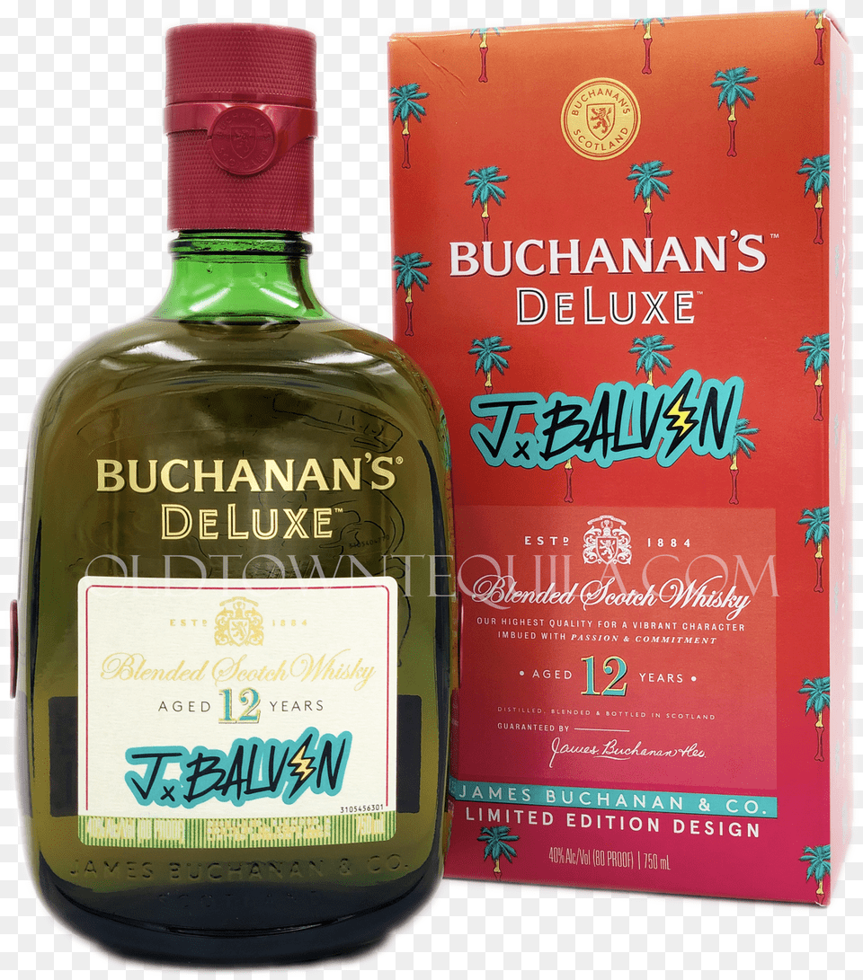 Buchanans Deluxe J Balvin, Alcohol, Beverage, Liquor, Bottle Free Png