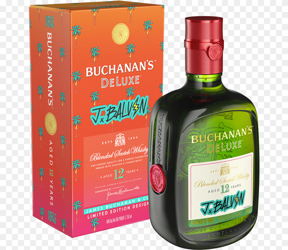 Buchanans Deluxe J Balvin, Alcohol, Beverage, Liquor, Bottle Png