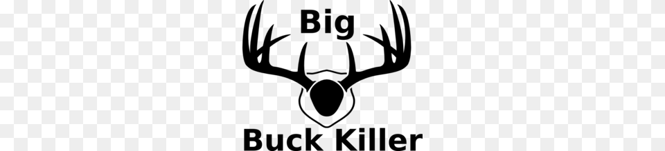 Buck Clipart, Gray Png