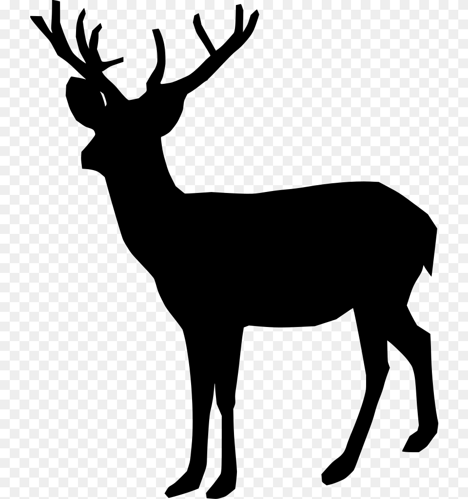 Buck Deer Svg, Gray Free Transparent Png