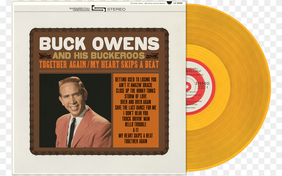 Buck Owens Together Again Album, Adult, Person, Man, Male Free Png
