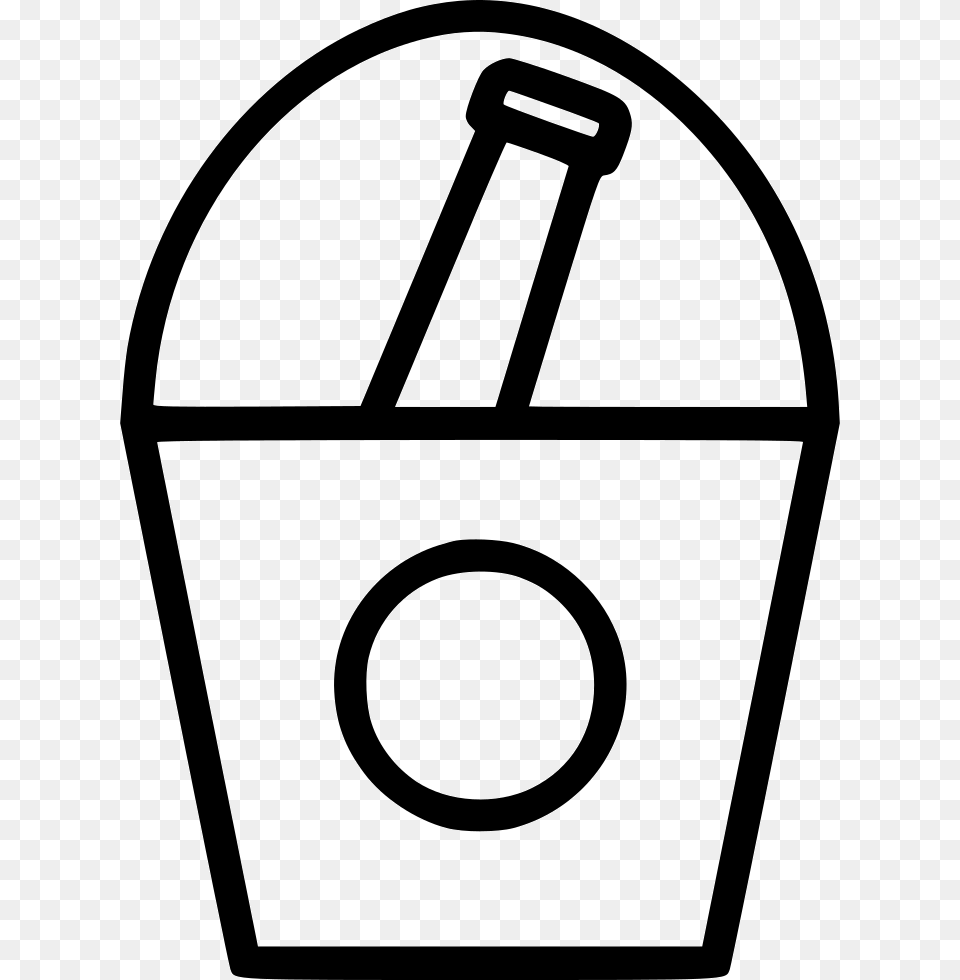 Bucket Chill Bottle Icon, Stencil Png