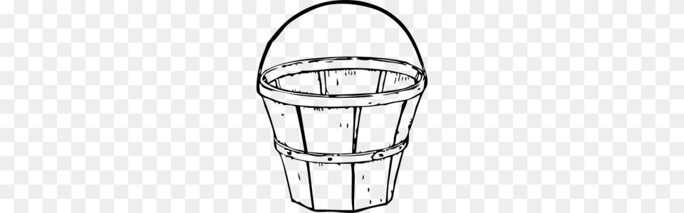 Bucket Clip Art, Gray Free Png