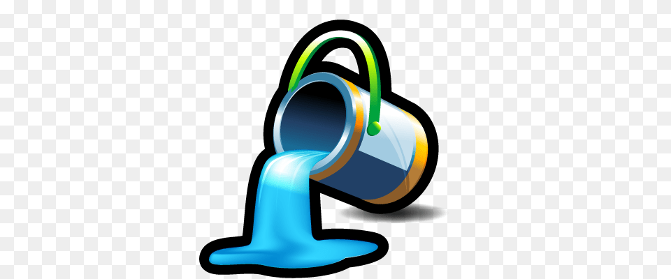 Bucket Color Fill Paint Icon, Tin Free Png Download