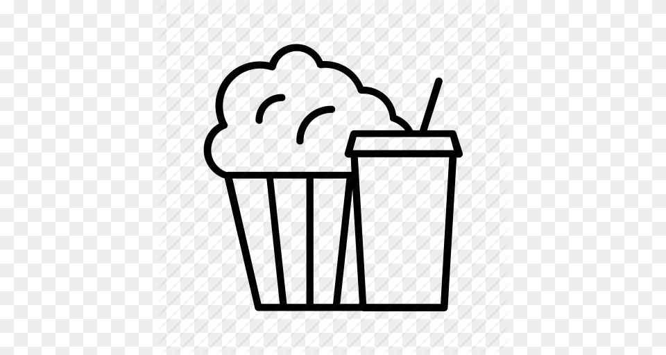 Bucket Combo Food Meal Menu Popcorn Icon, Basket, Cream, Dessert, Ice Cream Png Image