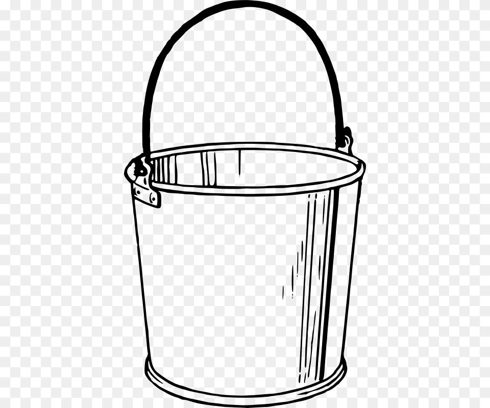 Bucket Drawing Desktop Backgrounds, Gray Free Png Download