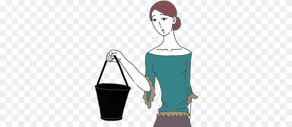 Bucket Dream Dictionary Do Not Carry An Empty Bucket, Sleeve, Long Sleeve, Clothing, Woman Free Transparent Png
