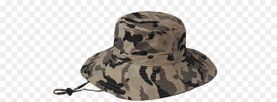 Bucket Hat China Cap Camo Bucket Hat, Clothing, Sun Hat, Person Free Png Download