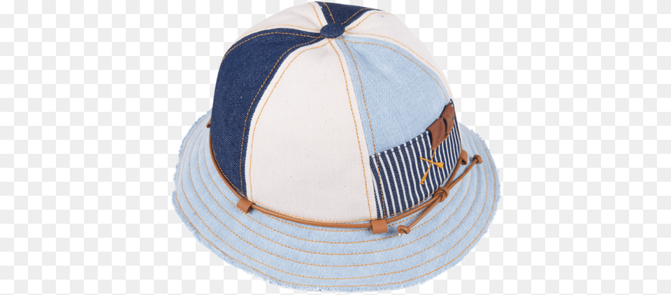 Bucket Hat Workwear Patchwork Cream U0026 Blue Baseball Cap, Baseball Cap, Clothing, Sun Hat, Hardhat Free Transparent Png