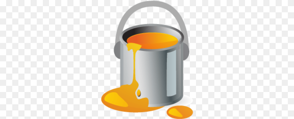 Bucket Image Orange Paint Bucket Transparent, Paint Container Free Png