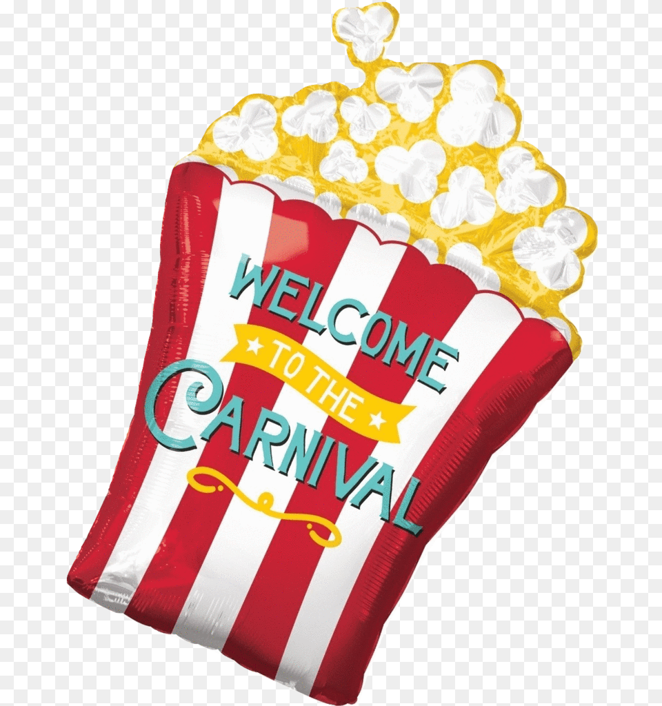 Bucket Of Popcorn Balloon Circus Balloon, Food, Dynamite, Weapon Free Png Download