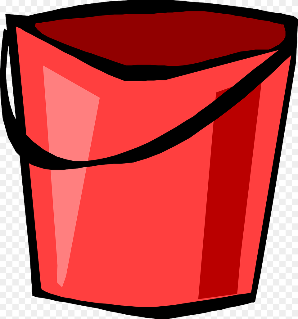 Bucket Red Tool Picture Red Bucket Clipart Free Png