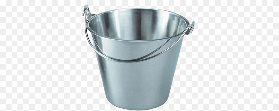 Bucket Transparent Image Stainless Steel Bucket Uk, Beverage, Milk Free Png Download