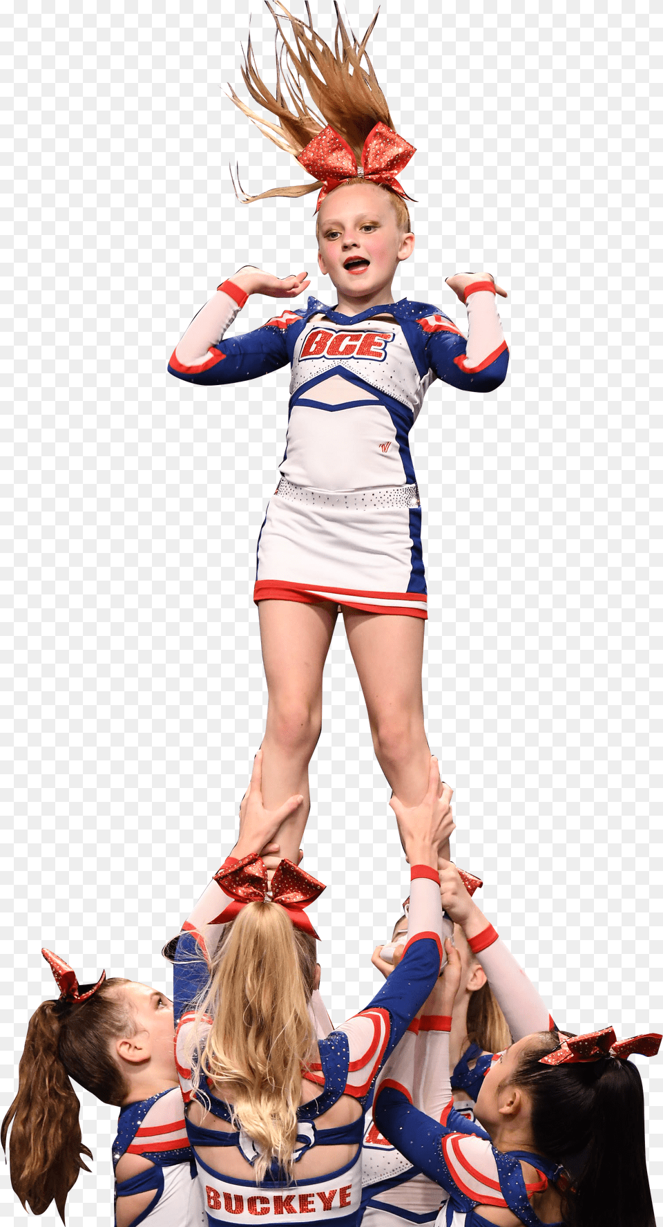 Buckeye Cheer Elite All Star Cheerleading Cheering, Child, Female, Girl, Person Png